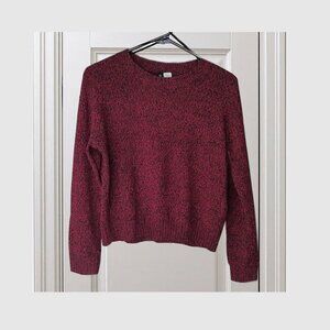 Divided by H&M marled maroon/ burgundy sweater